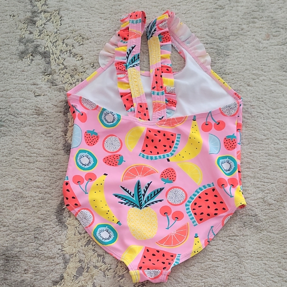 Kavkas Colorful Kids Swimwear with Fruit Print Size 4t - Picture 5 of 6